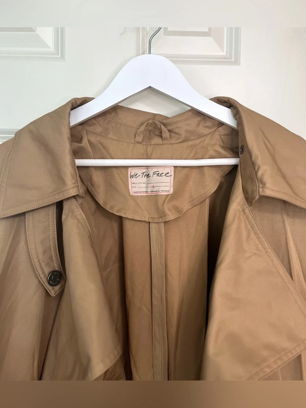 Free People We The Free Soho Rain Trench Coat NWT